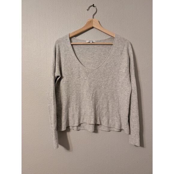 Madewell Womens Wool Alpaca Blend Sweater Size M  Gray Cozy Knit Soft Neutral - Picture 1 of 7